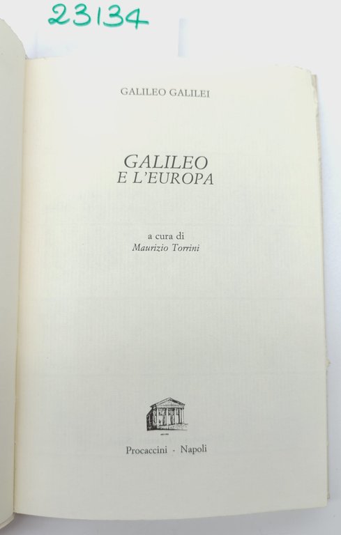 Galileo e l'Europa Procaccini Fragmenta 1994 | Immagine Gallery 3