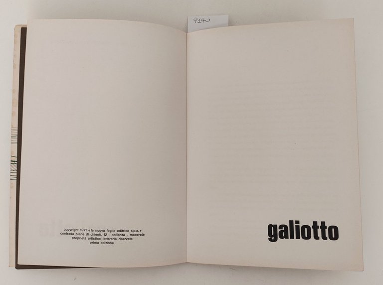 Galiotto panorama d'arte moderna grafica La Nuova Foglio editrice | Immagine Gallery 4