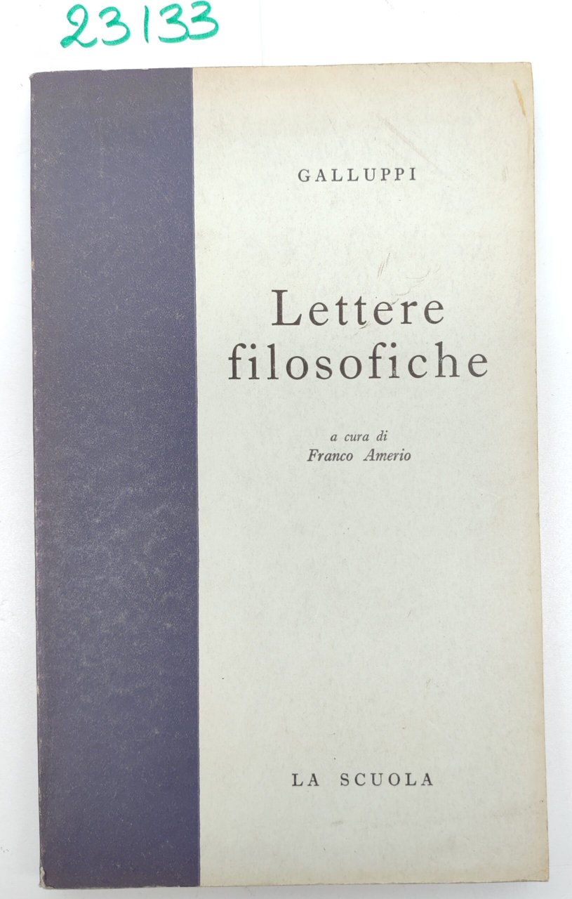 Galluppi Lettere filosofiche La Scuola 6° edizione 1965 | Immagine principale