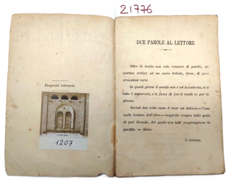 Garibaldi Tributo di Giulio Pozzoli Milano tipografia A. Guerra 1882