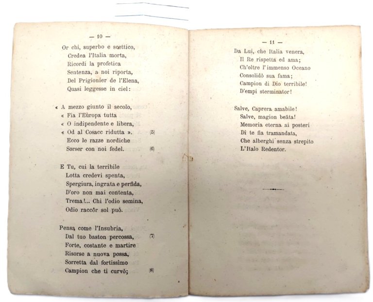 Garibaldi Tributo di Giulio Pozzoli Milano tipografia A. Guerra 1882