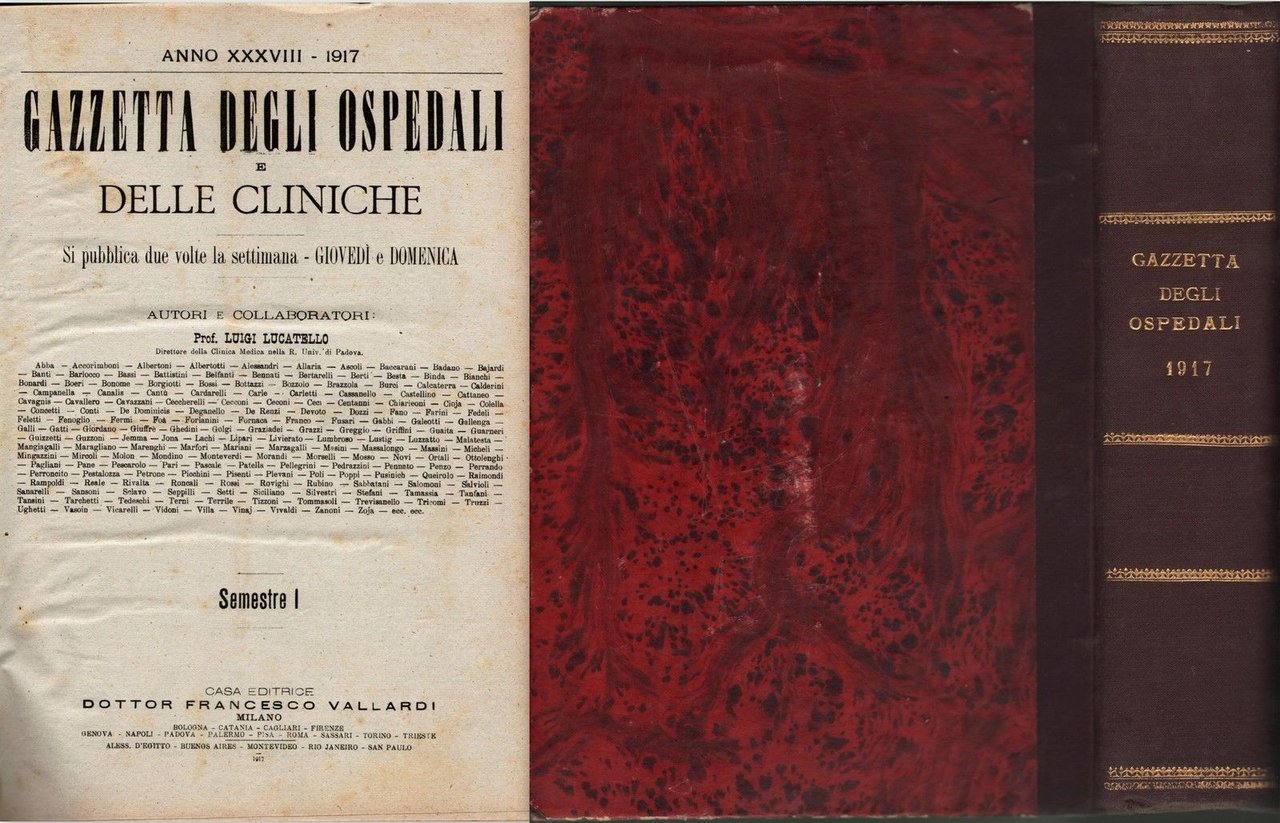 Gazzetta Degli Ospedali E Delle Cliniche-Annata completa 1917-103 Dispense