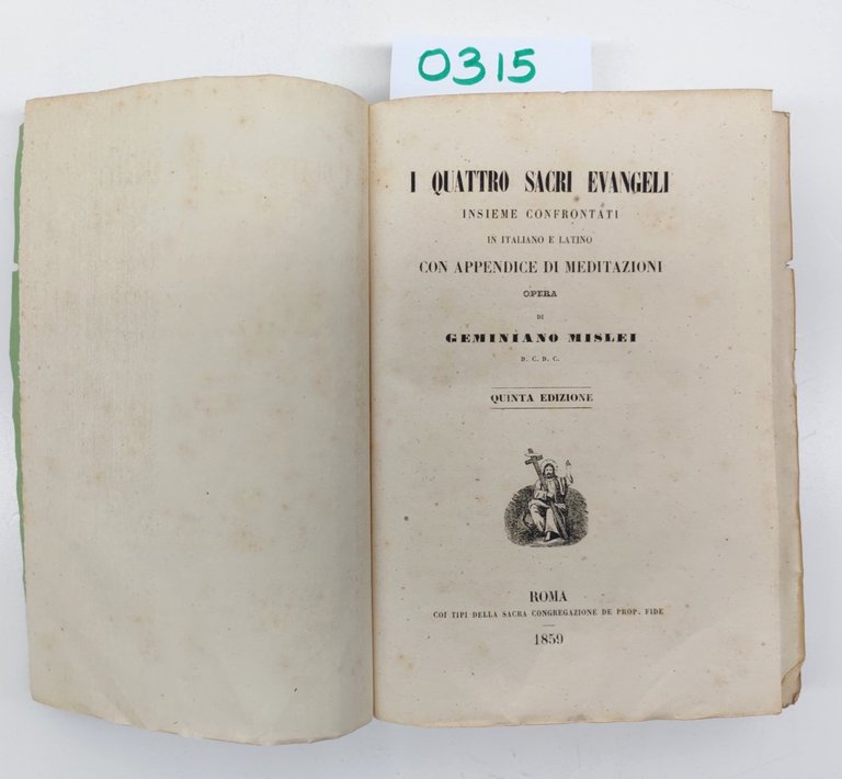 Geminiano Mislei I Quattro Sacri Evangeli Confrontati in Italiano e …
