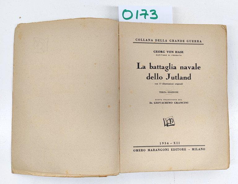 Georg Von Hase La Battaglia Navale Dello Jutland-3° Edizione 1934