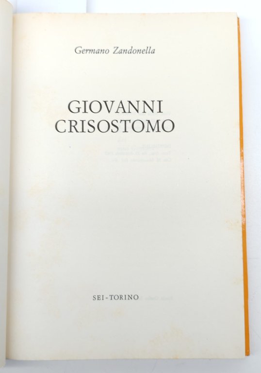 Germano Zandonella Giovanni Crisostomo SEI 1965 | Immagine Gallery 4