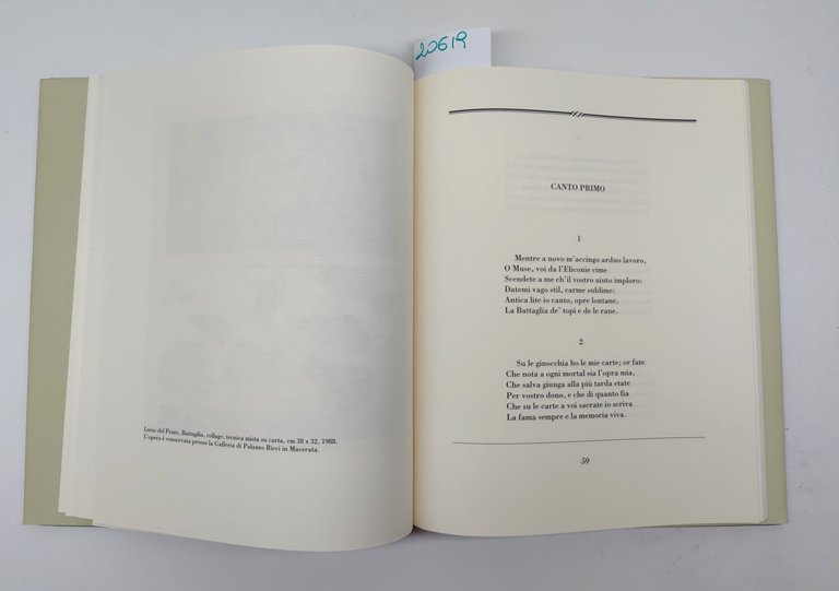 Giacomo Leopardi La Batracomiomachia Carima 1988