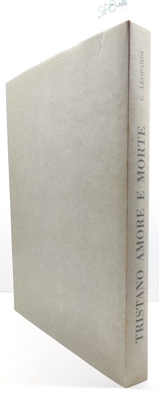 Giacomo Leopardi Tristano amore e morte Banca Carima 1993