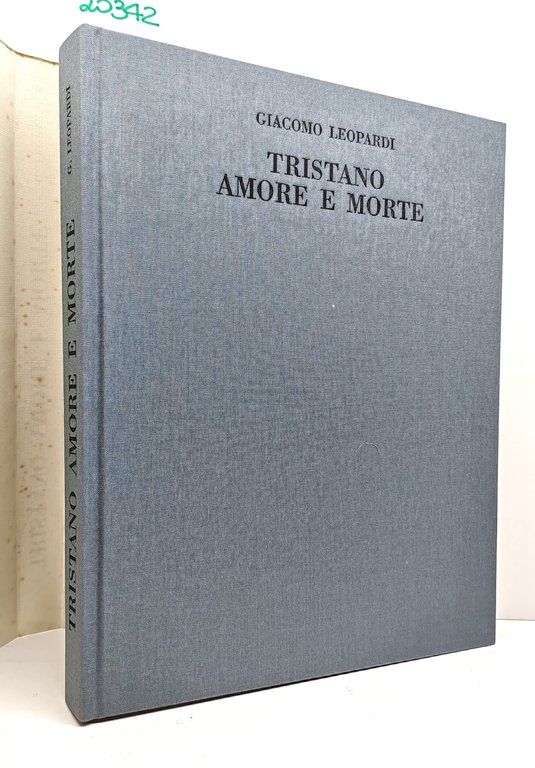 Giacomo Leopardi Tristano amore e morte Banca Carima 1993