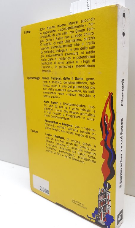 Gialli Garzanti Charteris Il santo scherza col fuoco 1974 numero …