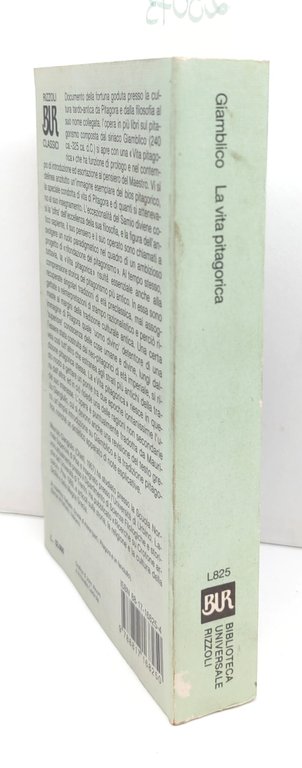 Giamblico La vita pitagorica BUR Rizzoli 1° edizione 1991 | Immagine Gallery 2