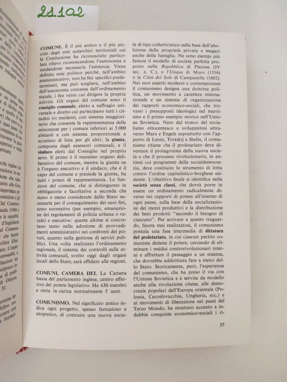 Giampaolo Calchi Novati Dizionario dei termini politici Mondadori 1971