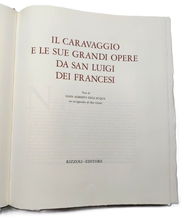 Gian Alberto Dell'Acqua Il Caravaggio le sue grandi opere da …