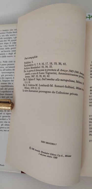 Gian Franco Venè Coprifuoco Mondadori 1° edizione 1989