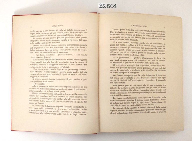 Gil St. Simon Il moschettiere nero edizioni Capitol Bologna 1964