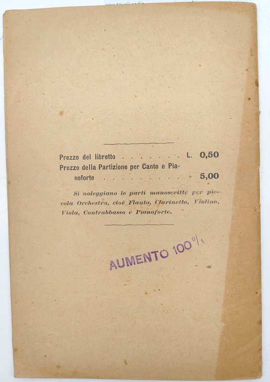 Maestro Gaudenzio Operette in prosa e musica in due atti …