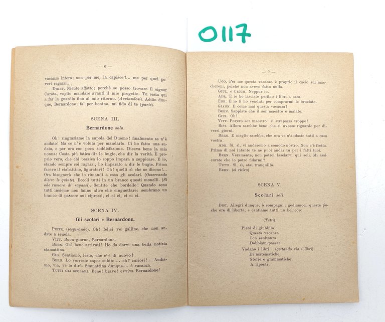 Maestro Gaudenzio Operette in prosa e musica in due atti …