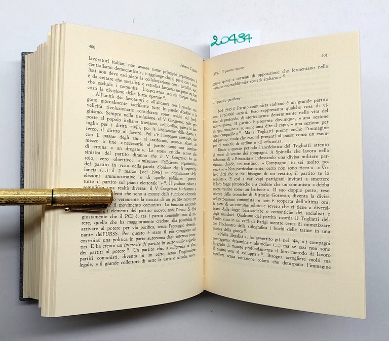 Giorgio Bocca Palmiro Togliatti Laterza 1973 2° edizione