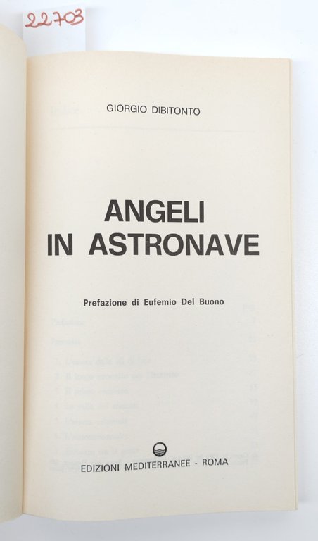 Giorgio di Bitonto Angeli in astronave Edizioni Mediterranee 1983