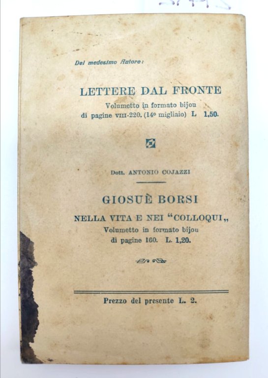 Giosuè Borsi Colloqui 18°migliaio Libreria editrice internazionale 1917