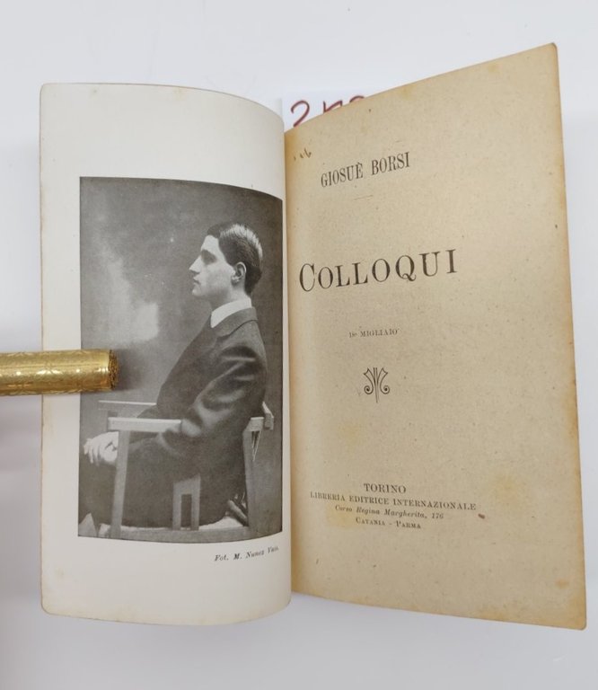 Giosuè Borsi Colloqui 18°migliaio Libreria editrice internazionale 1917
