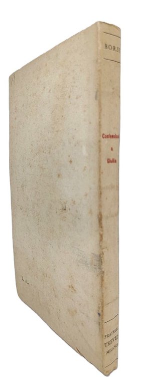 Giosuè Borsi Confessioni a Giulia nuova edizione Treves 1935