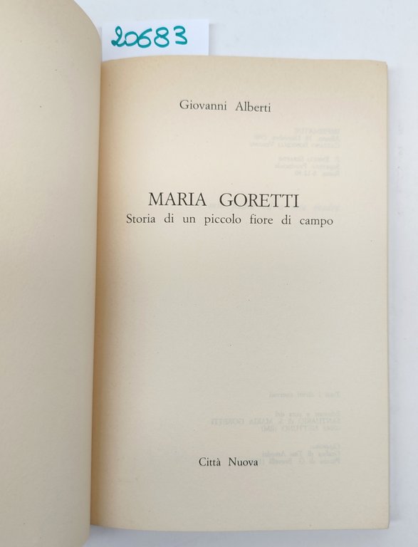 Giovanni Alberti Maria Goretti Città Nuova