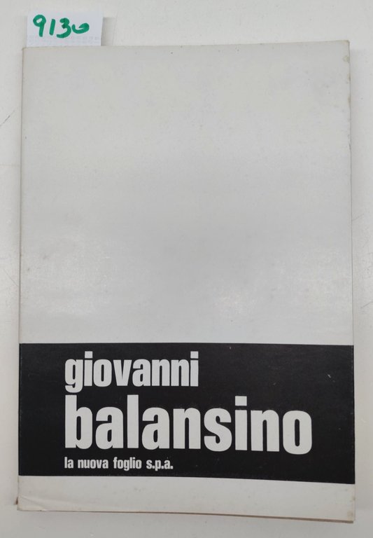 Giovanni Balansino La nuova fogio editrice 1971