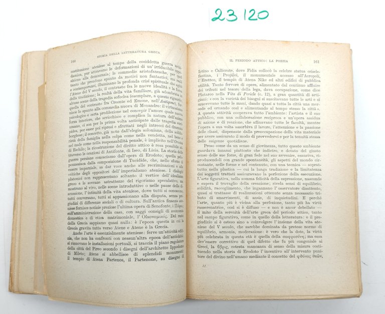 Giovanni Pascucci Storia della letteratura greca Sansoni 1949 | Immagine Gallery 6