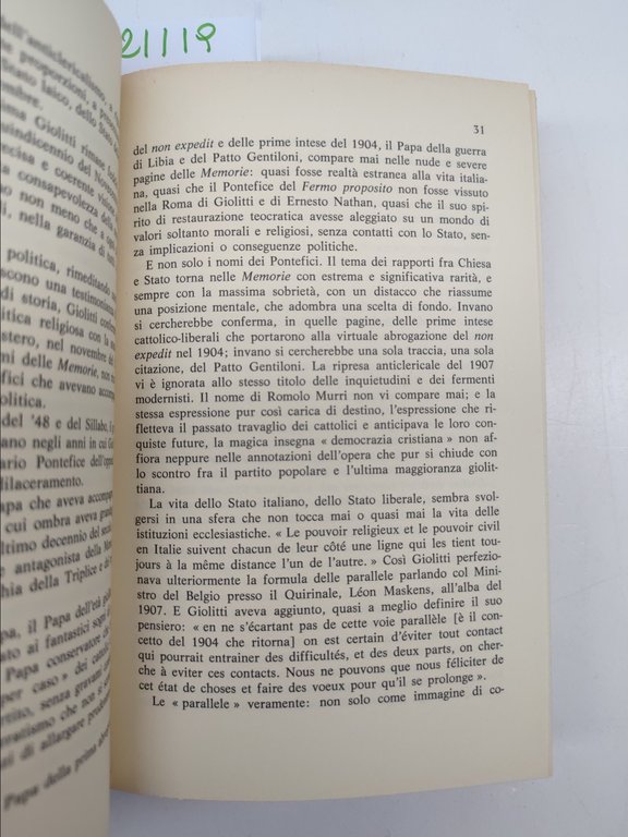 Giovanni Spadolini Giolitti un'epoca Longanesi 1985
