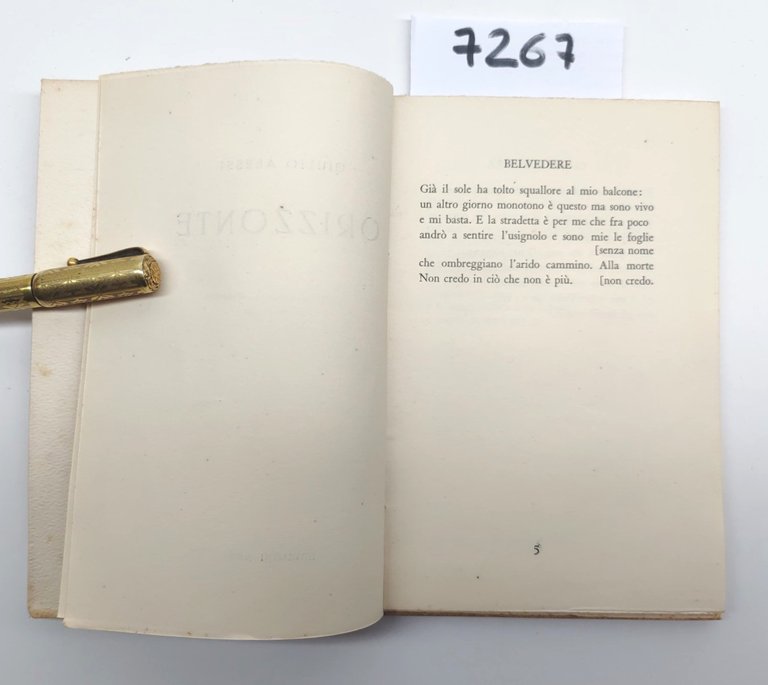 Giulio Alessi Orizzonte edizioni Ape 1949 esemplare numero 147