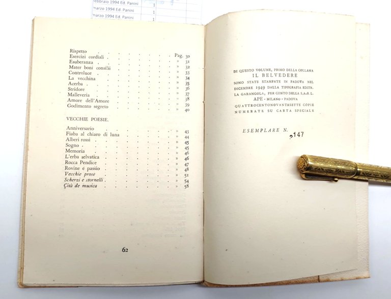 Giulio Alessi Orizzonte edizioni Ape 1949 esemplare numero 147