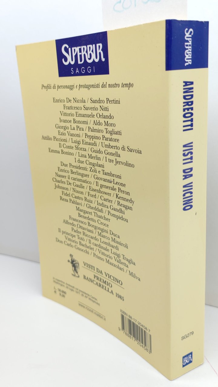 Giulio Andreotti Visti da vicino BUR 1° edizione 2000 | Immagine principale