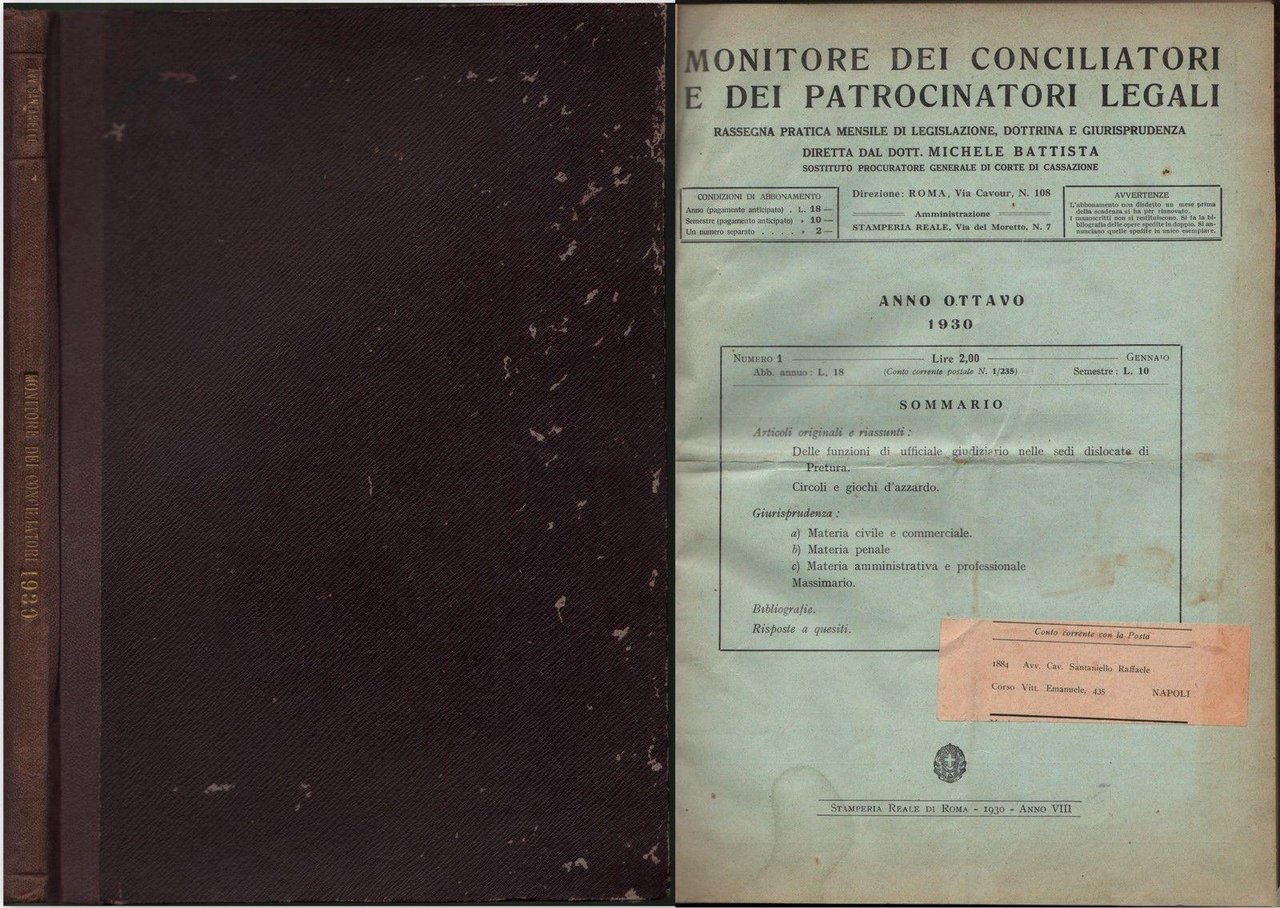 Raccolta del monitore dei conciliatori e dei patrocinatori legali Roma …