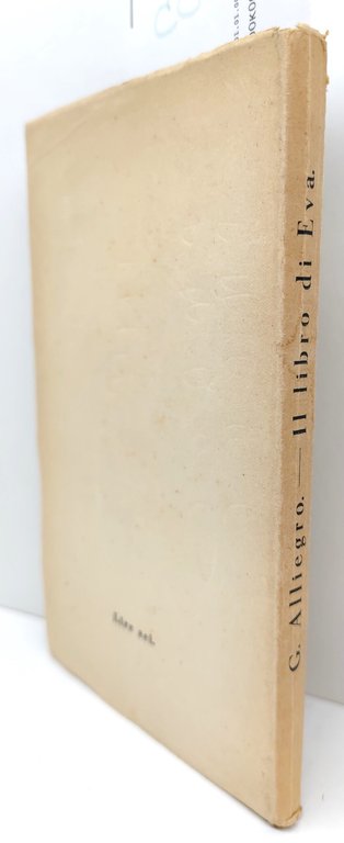 Giuseppe Alliegro Il libro di Eva Carabba 1937