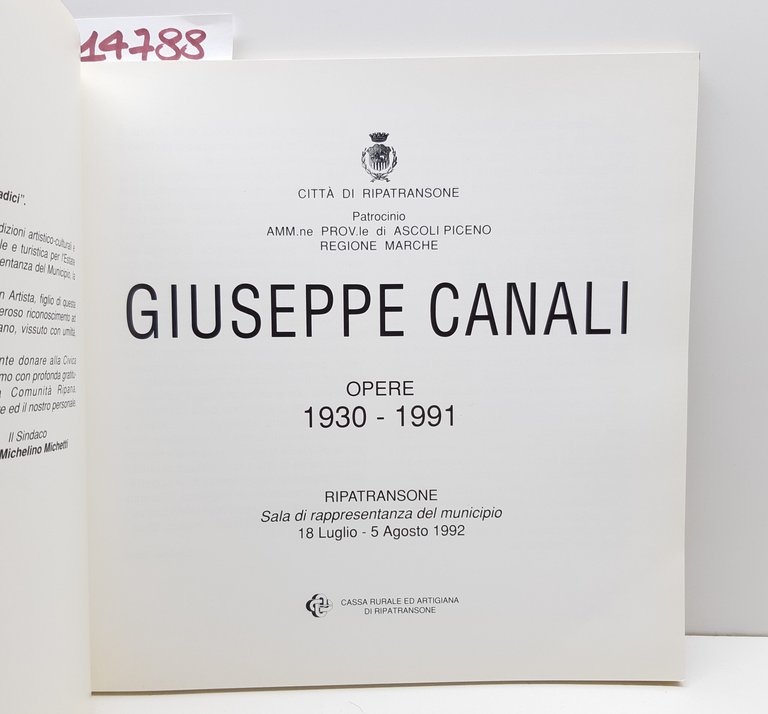 Giuseppe Canali Opere 1930-1991 Ripatransone | Immagine Gallery 3