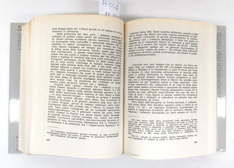 Giuseppe D'Avanzo Ali e poltrone Ciarrapico editore 1981