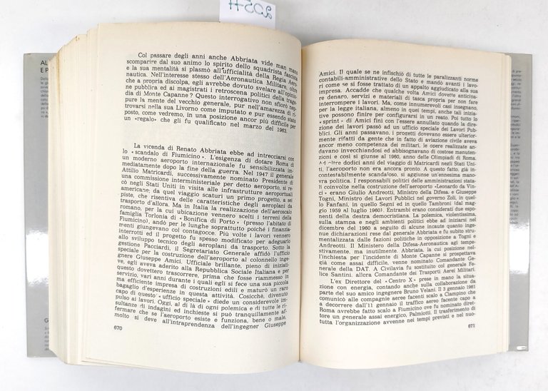 Giuseppe D'Avanzo Ali e poltrone Ciarrapico editore 1981