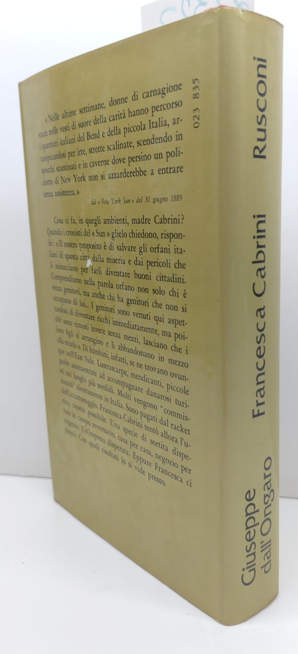 Giuseppe Dall'Ongaro Francesca Cabrini Rusconi 1° edizione 1982 | Immagine principale