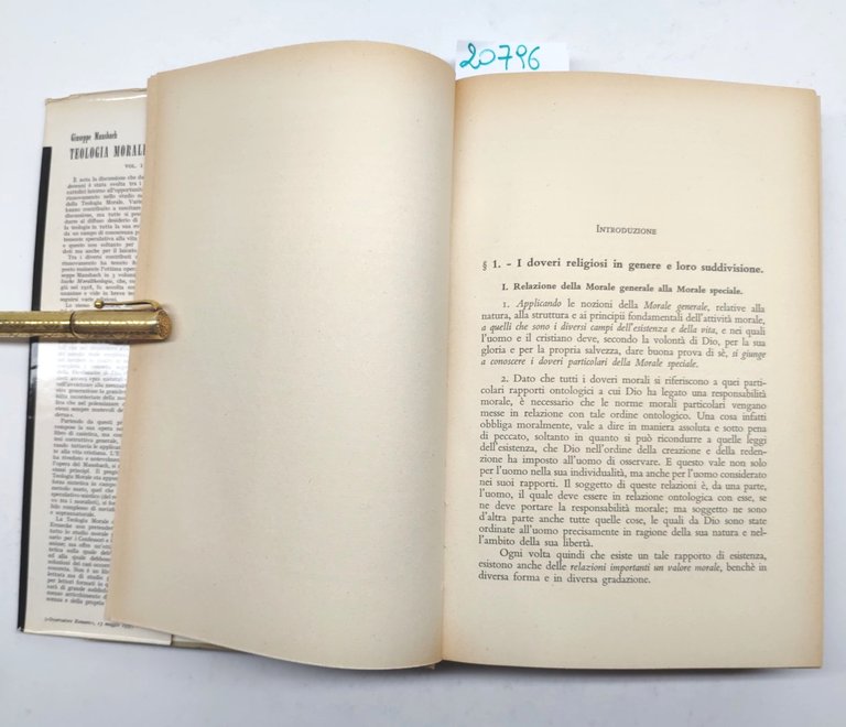 Giuseppe Mausbach Teologia morale volume II la morale speciale i …