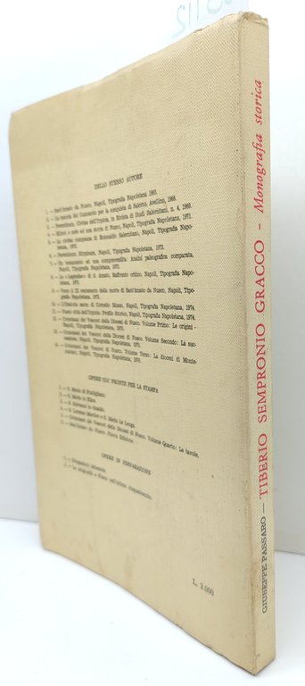 Giuseppe Passaro Tiberio Sempronio Gracco Monografia storica Tipografia napoletana 1977 | Immagine Gallery 2