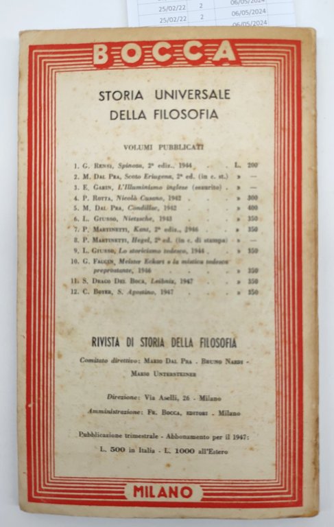 Giuseppe Santonastaso Machiavelli F.lli Bocca 1947
