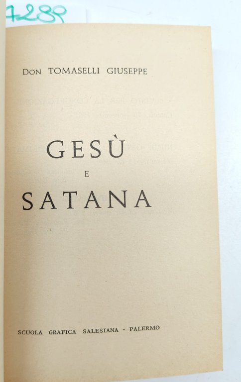 Giuseppe Tomaselli Gesù e satana Scuola Grafica Salesiana 1961 | Immagine Gallery 5