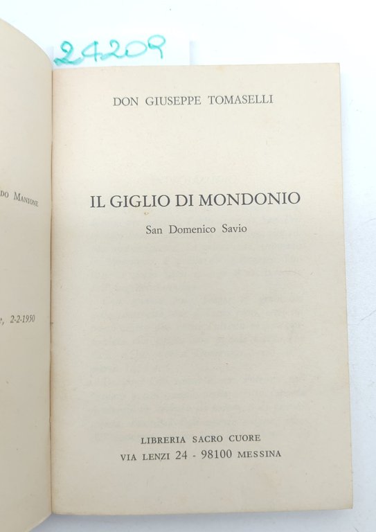 Giuseppe Tomaselli Il giglio di Montorio San Domenico Savio Libreria … | Immagine Gallery 3