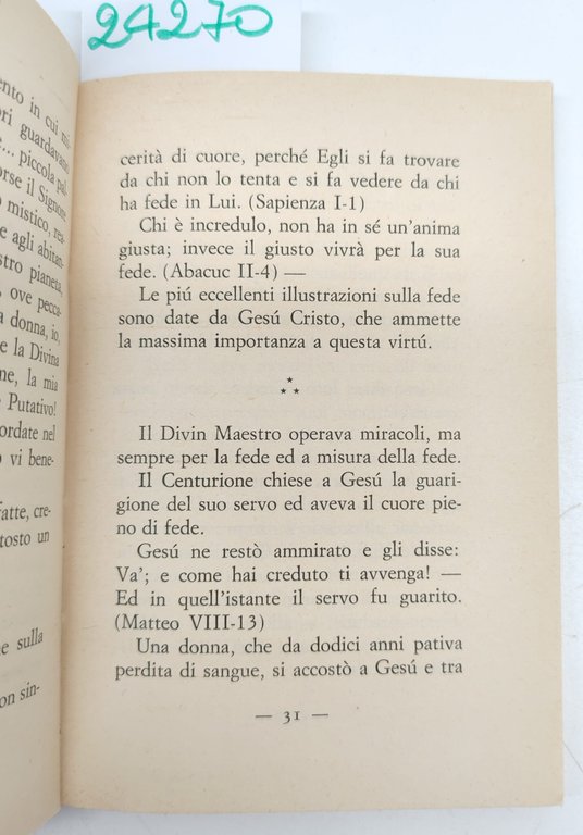 Giuseppe Tomaselli La fede Libreria Sacro Cuore 1970. | Immagine Gallery 4