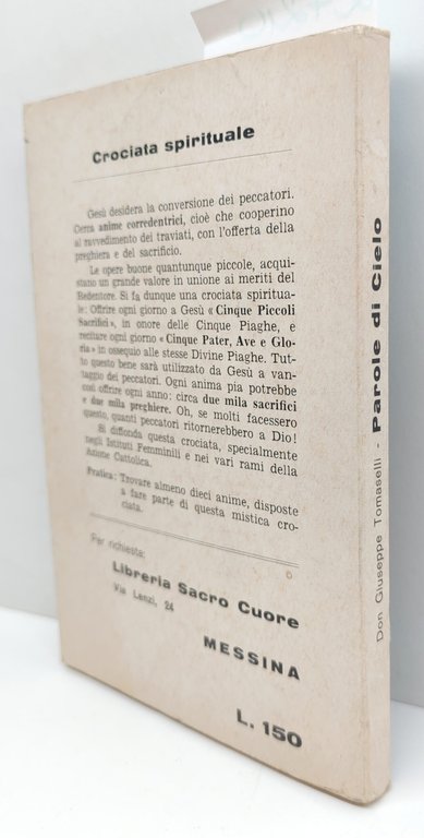 Giuseppe Tomaselli Parole di cielo Libreria Sacro Cuore 1954 | Immagine Gallery 2