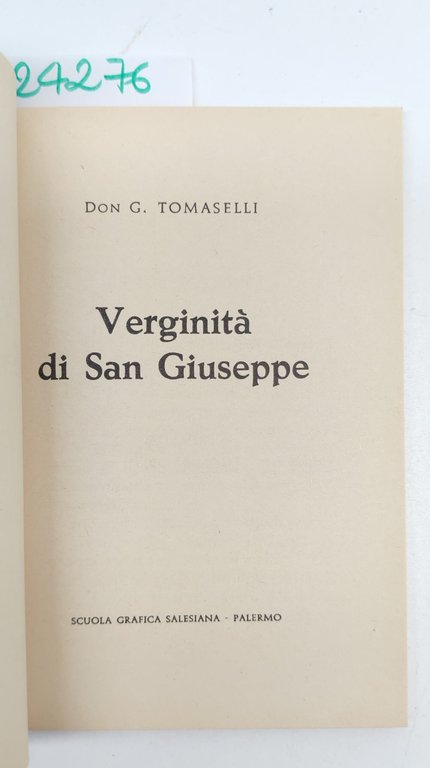 Giuseppe Tomaselli Verginità di San Giuseppe Scuola Grafica Salesiana 1973 | Immagine Gallery 3