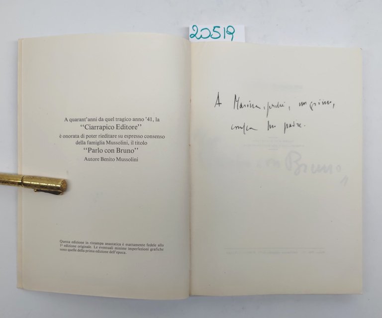 Gli anni 40 speciale Benito Mussolini Parlo con Bruno Ciarrapico …
