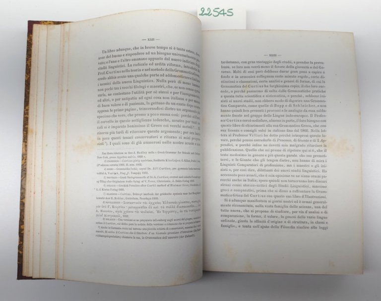 Grammatica greca Curtis Illustrazioni Filologico-Comparative Fumi Napoli 1868