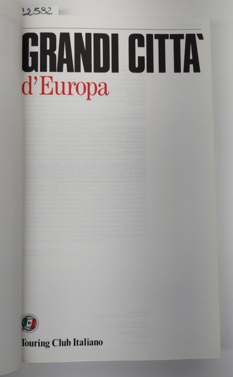 Grandi Città d'Europa Touring Club Italiano