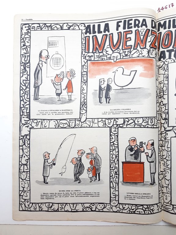 Guareschi Satira politica Candido settimanale del sabato n. 18 1956